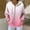 Pink, variant on Ribbed Knitted Hoodies for Women Casual Gradient Long Sleeve Sweatshirt Full Zip Drawstring Jacket