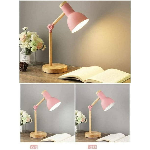 Lampe veilleuse en bois mini oiseau rose