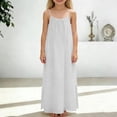 thumbnail image 6 of Rggeeun Toddler Girls Summer Sleeveless Spaghetti Strap Sun Dress With Flowy Skirt And Pockets For Casual Play Dresses Trendy O-Neck Sundress, 6 of 6