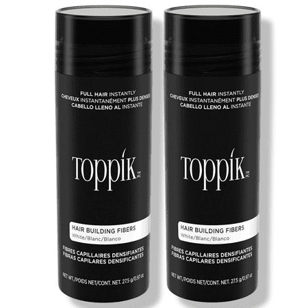 Toppik Hair Building Fibers, White, 0.97 oz - 2 Pack