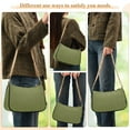 thumbnail image 5 of Ryvnso Grass Green Womens Chain Shoulder Bag Tote Handbags Clutch Hobo Purse with Zipper for Travel, 5 of 7