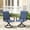 Blue, variant on VOXBIN Outdoor Dining Chairs Set of 6, All Weather Patio Swivel Chairs with Metal Rocking Frame for Lawn Garden Backyard Deck,Blue