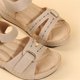 thumbnail image 2 of Sandalias de cuña para Mujer, Zapatos para caminar transpirables para mujer Blanco roto 24.0 cm Blanco roto 24.0 cm Xishao ropa, 2 of 2