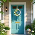 thumbnail image 2 of CUITING Easter Bunny Wreath Festive Floral Decoration For Home Easter & Spring, 2 of 4