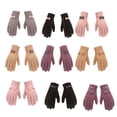 thumbnail image 2 of Jumpingount 1 par de guantes de invierno para mujer, manoplas de pantalla táctil para ciclismo, manopla portátil para mujer, calentador de manos, ropa guantes y mitones Tipo 2 Rosa Jumpingount AP013178-07, 2 of 6