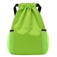 thumbnail image 1 of Mochila con bolsillo con cordón para hombre y mujer, mochila de gran capacidad con cordón para fitness y baloncesto, 1 of 5