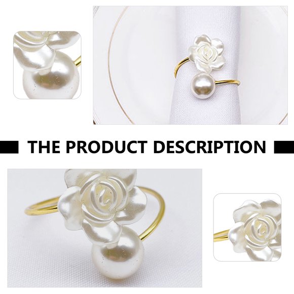 FUTUREORYY 2Ud Decorativos Para Servilleta Con De Flor De Perfectos Para Hotel Y Fiestas