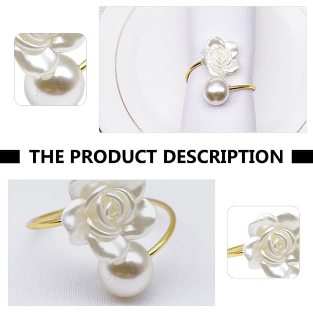 FUTUREORYY 2Ud Decorativos Para Servilleta Con De Flor De Perfectos Para Hotel Y Fiestas