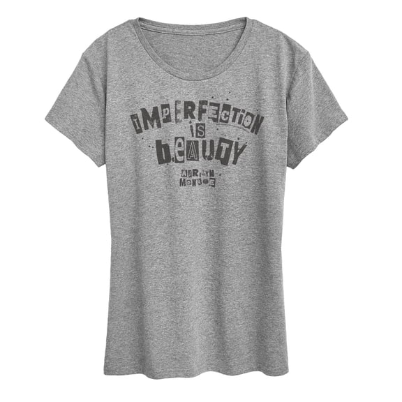 Marilyn Monroe - Imperfection Is Beauty - Women's Short Sleeve Graphic T-Shirt