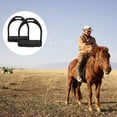 thumbnail image 2 of 2 piezas de altura profesional de cabalgadores de montura de montura conveniente estribos de desgaste resistentes, 2 of 3