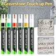 thumbnail image 7 of White Tombstone Marker Pen, Waterproof Stone Inscription Touch-up, 2-Pack, 7 of 7