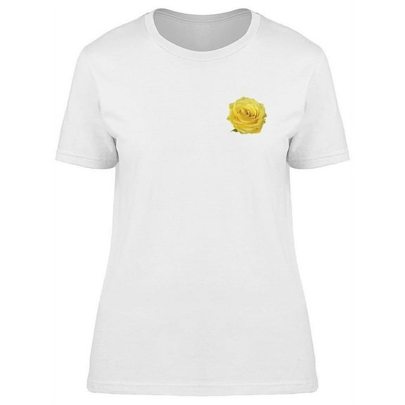 Yellow Rose Icon T-Shirt Women -Image by Shutterstock, Female Small