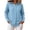 (New6)Blue, variant on ThriftyPlait Button Up Shirt For Women Casual Cotton Textured Long Sleeve Tunic Tops Trendy Loose Fit Comfy Vacation Daily Wear Tops