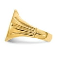 thumbnail image 3 of 14K Yellow Gold Ring Band Signet 4 to 17 mm (tapered), Size 7, 3 of 5