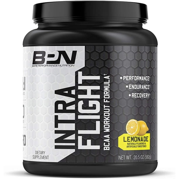 Bare Performance Nutrition, Intra-Flight, Chain Amino Acids, Ultimate Increase Endurance and Stamina, 2:1:1 BCAA Recovery (Lemon-Aid, 30 Servings) - Walmart.com
