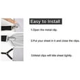 thumbnail image 5 of 3 Clips Bed Corner Holder Bed Sheet Fasteners Mattress Cover Clips Heavy Duty Bedding Sheets Elastic Straps Adjustable 4PCS (White, 3 Clips), 5 of 6