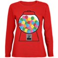 thumbnail image 1 of Candy Gumball Machine Costume Womens Long Sleeve T Shirt, 1 of 1