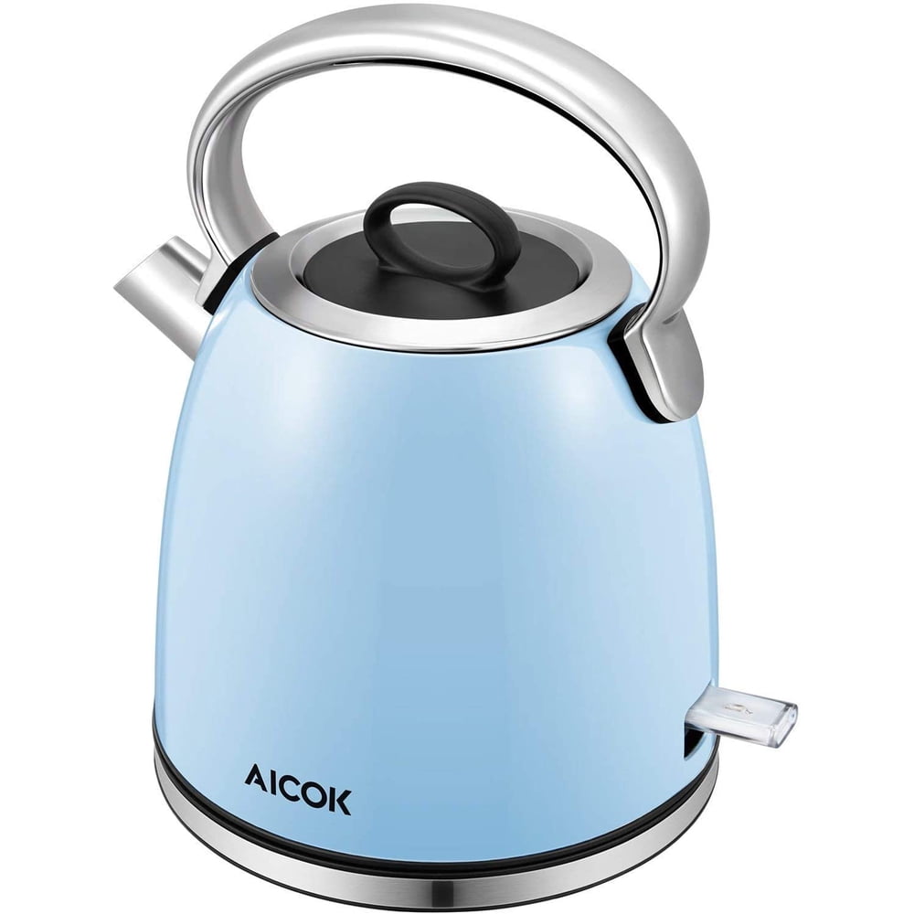1.7L Electric Kettle Retro (BPA free), 1500W Stainless Steel Cordless