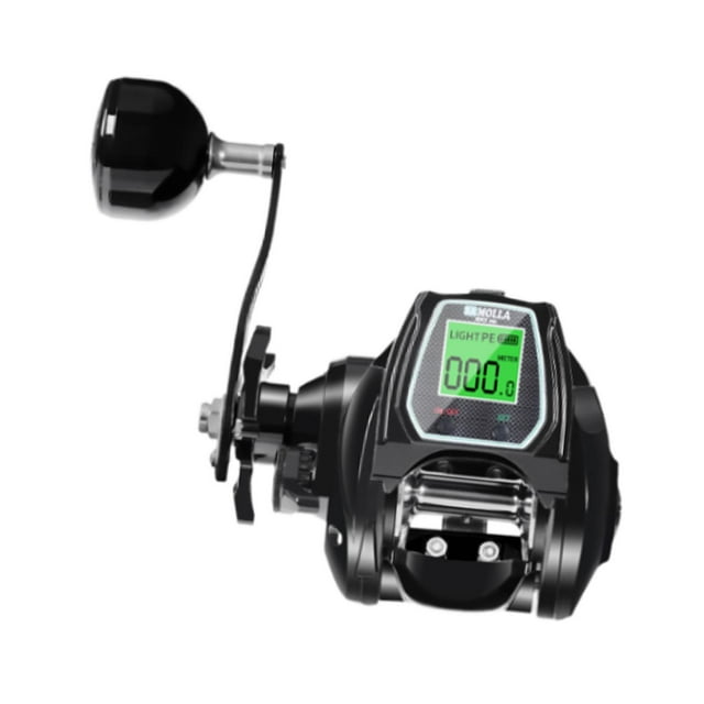 Carrete Baitcasting 6,4: 1 Relación de engranaje 16kg Carrete de máximo Carrete eléctrico portátil Mano izquierda