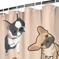 thumbnail image 2 of French Bulldog Dog Shower Curtain 72x84in ,Bathroom Decorative Shower Curtains Set with 12 Hooks,Modern Waterproof Washable Shower Curtain, 2 of 4