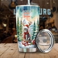 thumbnail image 3 of Merry Christmas Santa Reindeer Antlers Scottish Fold Sleigh Xmas Winter Holiday 20oz Stainless Steel Tumbler Insulated Cup with Lid Cat Lover Kitten Owner Gifts - 00023, 3 of 5