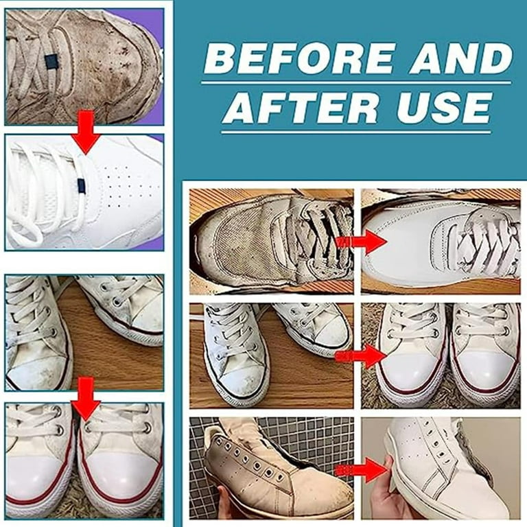 White Shoes Cleaning Cream Stains Remover Sneakers Refreshed
