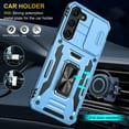 thumbnail image 5 of Allytech Shockproof Case for Samsung Galaxy S23 FE with Lens Protector & Stand, Military Grade Protective Bumper Anti-Scratch Lightweight Phone Case for Galaxy S23 FE 6.4", Lightblue, 5 of 7