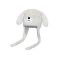 thumbnail image 4 of Milageto Women Winter Hat with Ear Flaps Plush Hat Windproof Furry Bear Hat with Ears White, 4 of 7