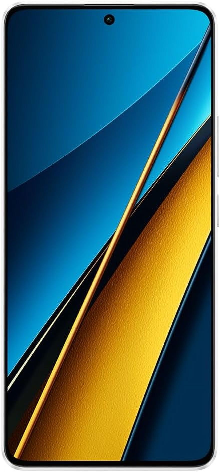 Xiaomi Poco X6 5G + 4G LTE Global Unlocked (256GB + 8GB) GSM 6.67" 64MP Triple Camera (Tmobile Mint Tello Global) (White Global ROM)