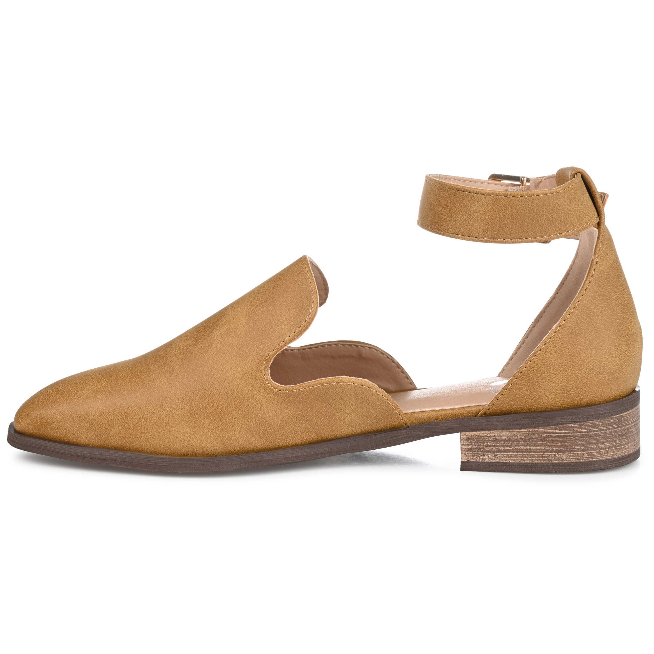 Journee Womens Loreta Buckle Square Toe Loafer Flats, Widths Available