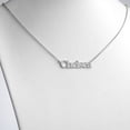 thumbnail image 2 of Personalized Planet Women's 10K White Gold Nameplate with Outline Necklace, 2 of 2
