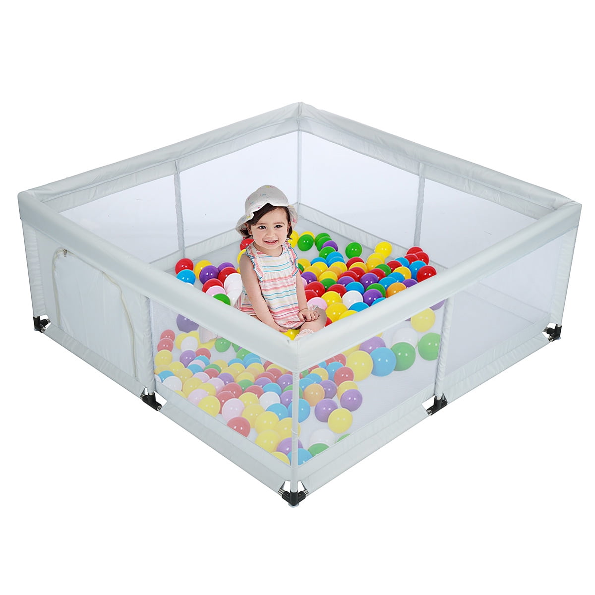 Buy Novashion Baby Playpen, Large Playpen for Toddlers Baby with Gate, AntiFall Play Yard Play