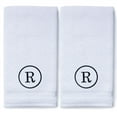 thumbnail image 2 of Monogrammed Hand Towels for Bathroom Kitchen Makeup | Personalized Gift for Wedding-Bridal | Classic Font Custom Luxury Turkish Towel | Spa Collection, Oversized, 16 X 30 Inch, Set of 2, 2 of 3