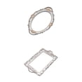 thumbnail image 1 of 2 bandejas decorativas con licencia de espejo dorado para boda, decoración, 1 of 6