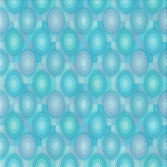 Ahgly Company Machine Washable Indoor Square Transitional Bright Turquoise Blue Area Rugs, 4' Square