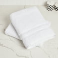 thumbnail image 7 of Living Fashions White Bath Towels Large - 600 GSM Cotton Soft & Absorbent Hotel Bathroom Towels - 30" x 54" - Set of 2, 7 of 7