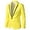 Yellow, variant on Men's Blazer Jackets One Button Elegant Solid Blazers Slim Fit Single Breasted Party Coats