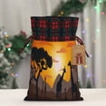 thumbnail image 5 of Rocae Giraffes Of The African Savannah Print Christmas Drawstring Linen Gift Bag with Drawstrings Treat Bag Goody Present Bags for Christmas Party Favor, 5 of 8