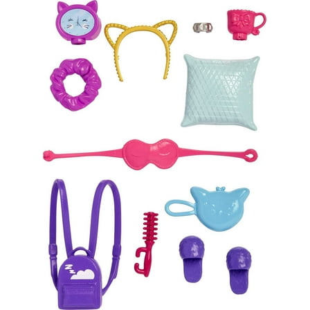 Barbie Accessory Pack, 11 Sleepover-Themed Storytelling Pieces for Slumber Party