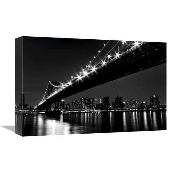 Global Gallery's 'Manhattan Bridge' By Katherine Gendreau Stretched Canvas Wall Art