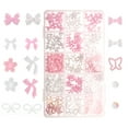thumbnail image 4 of Unique Bargains 1 Set Colorful 15 Grids Rhinestone Nail Supplies Pink White, 4 of 7