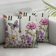 thumbnail image 3 of nygtbtfer  Spring Pillow Cover  Floral Butterfly Decorations Seasonal Farmhouse Summer Pillow Case Decor for Sofa 24x24in, 3 of 7