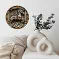 thumbnail image 6 of Bronze Horse Wall Clock with Intricate Design 10-Inch Silent Wooden Wall Clock, Battery Operated (AA Batteries Not Included), Artistic Home Decor, 6 of 7