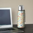 thumbnail image 5 of 20 Oz Pioneer Flower Coffee Tumbler Double Wall Insulated Stainless Steel Water Bottle | Metal Reusable Thermoses Flask with Cup Cap | Leak & Sweat Proof with Anti-Dust Lid, 5 of 7