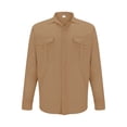 thumbnail image 6 of Men's Clearance Button Down Shirt Casual Regular-Fit Dress Shirts Lapel Wrinkled Casual Shirt Cotton Linen Fashion Breathable Shirt Long Sleeve Dress Shirts, 6 of 7