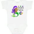 thumbnail image 3 of Inktastic Mardi Gras mermaid with harp and beads Boys or Girls Baby Bodysuit, 3 of 5