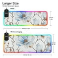 thumbnail image 3 of Blooming Blue Petals Wireless Charging RGB Gaming Mouse Pad Large Keyboard Mat Rubber Base 13 Light Modes, 3 of 6