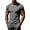 Dark Gray, variant on VgaVtl Summer T Shirt for Men Muscle Short Sleeve V-Neck Workout Solid Color Leisure Quick Drying Slim Shirts for Men