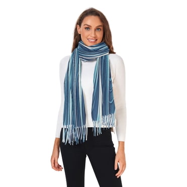 Winter Scarves for Women Ocean Wave Fashion Pashmina Shawl Wraps Long Blanket Scarf for Fall Spring