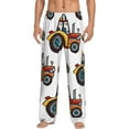 thumbnail image 1 of Easygdp Cartoon Tractor for Men's Pajama Pant, Sleep Elastic Waistband Lounge Pants -Small, 1 of 6